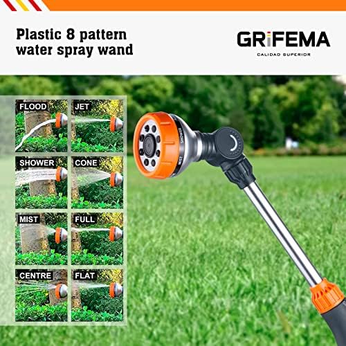 GRIFEMA GE1305 Watering Lance, Extended Hose Pipe Spray Gun with 8 Modes, Watering Wand for Hanging Basket Watering, Lawn Watering, Car Washing, Pet Bathing [Amazon Exclusive] - Image 6