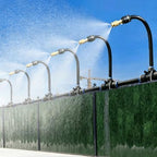 Site Fence Misting Water Irrigation Kits, Expandable Sprinkler System for Greenhouse, Dust Removal/Humidification/Cooling Watering Devices by Unknown