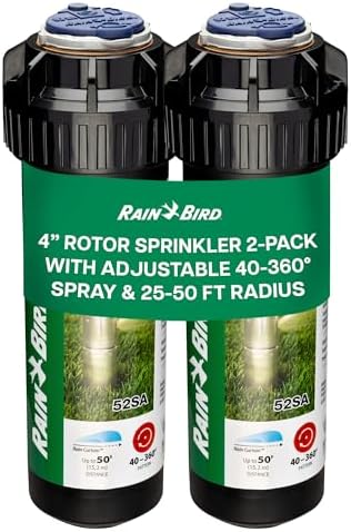 Rain Bird 52SA Premium Gear Drive Rotor Sprinkler Head 4 in Pop Up, 2 Pack by RainBird