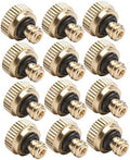balacoo 48pcs Brass Misting Nozzle Low Pressure Atomizing Spray Nozzles for Cooling System Leak Design for Outdoor Misting Systems and Irrigation Applications by balacoo