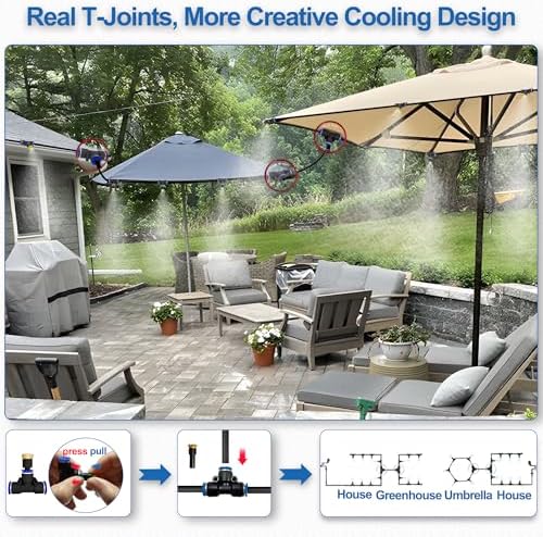 Misters for Outside Patio,Outdoor Water Misting Cooling System,40FT|12M. - Image 4
