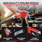 Fuel Hose Reel 3/4" x 50 ft, Retractable Diesel Reel with Nozzle - Image 5