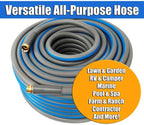 Premium Non-Expandable Water Hose, Heavy Duty, Drinking Water Safe, No Kink, Flexible | Ideal Garden, RV, Marine, & Farm Hose for All-Weather Use with Leakproof Brass Fittings | 5/8" x 75 - Foot - Image 7