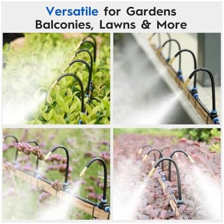 pureza 10pcs Brass Misting Nozzle Atomization Sprayer for Garden Irrigation - Image 7