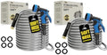 Lefree 100ft 50ft Metal Garden Hose - Heavy Duty 304 Stainless Steel Flexible Water Hose, No Kinks & Leak-Proof with Upgraded Handle, 10-Function Spray Nozzle & 4 Spare Gaskets for Yard, RV, Pet Bath by Lefree
