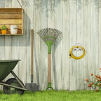 Relaxdays Antique Hose Holder, Cast Iron, Vintage Look, Wall-Mounted, HxWxD: 24 x 31.5 x 15 cm, Garden Hose Hanger, White, 10020617_49 - Image 2
