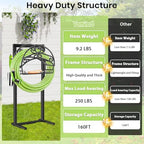 TomCare Garden Hose Holder, 4 Spikes Water Hose Hanger for 160FT Hose - Image 2