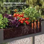 DUMOS 48x24x30 Inch Raised Garden Bed, Elevated Wood Planter Box with Legs - Image 2