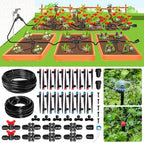 Maotong 240FT Drip Irrigation System Kit New Quick-Connect, Automatic Garden Watering Misting System for Greenhouse, Yard, Lawn, Plant with 1/2 inch Hose 1/4 inch Distribution Tubing and Accessories by Maotong