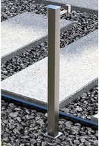 Vertical Garden Faucet Column for Outdoor, Heavy Duty Steel Hose Holder with 15M Spray Gun & Hooks - Free Standing Tap Water Fountain Stand for Villa Courtyard Watering, Floor Mounted - Image 6