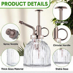 Maxdot 12Pcs Glass Plant Mister Spray Bottle 220ml, Mixed Sprayer - Image 3