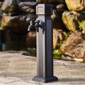 Outdoor Stainless Steel Garden Water Column/Hose Stand with 15M High Pressure Water Pipe, Decorative Fountain with Faucet,Antifreeze Anti-Rust Courtyard Water Faucet,26in by RNQZ