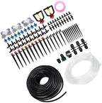 30m Drip Irrigation Kit, Garden Watering System with Tubing Hose Nozzles Adapters Valves Drippers, Automatic Micro Sprinkler for Potted Plants Balcony Greenhouse - Image 2