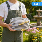 50 ft Heavy‑Duty Stainless Steel Garden Hose, Kink‑Resistant - Image 2