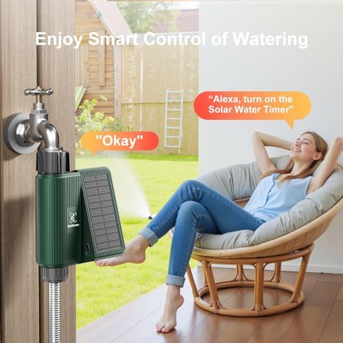 Solar WiFi Water Timer for Garden Hose, APP Smart Sprinkler Controller - Image 4