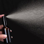 YIZHAO Black Glass Spray Bottles 2oz, with Small Fine Mist Spray, Metal Cap, Refillable for Essential Oil,Travel,Cleaning,Perfume,Aromatherapy,Makeup – 12 Pcs - Image 3