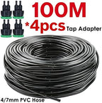 1/4'' Garden Watering Hose 4/7mm PVC Micro Drip Irrigation Pipe Tubing, for Sprinkler Lawn Pot Plant Greenhouse (Color : SPL11-065-100M) - Image 2