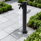 Outdoor Vertical Garden Water Column with Faucet, Floor Mounted Hose Stand with Faucet, Stainless Steel Frost-Proof Vertical Water Hydrant for Exterior Patio Backyard and Lawn (Hexagonal) - Image 2