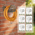 Garden Hose Holder Wall Mount for Outdoor Yard, 100 lbs Load Capacity Heavy-Duty Water Hose Hanger, Holds 150 Feet of Wall-Mounted Metal Gecko Decorative Hose Rack Hook for Outside Patio, Garage - Image 3