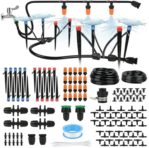 232FT(en) TATA Drip Irrigation System Automatic Garden Irrigation System Kit - Smart Drip & Sprinkler Watering System for Lawns, Flower, Vegetable Gardens -Water-Efficient Quick-Connect Fittings by Unknown