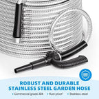 SPECILITE 100ft 304 Stainless Steel Metal Garden Hose with Independent Grip - Image 6