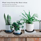 1 Pack of 26 inch Plant Saucer, Large Plant Tray, Heavy Sturdy Plant Drainage Tray for Indoors, Bird Bath Bowls, Sturdy Plastic Pot Tray for Planter (Black) - Image 7