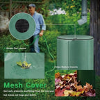 100 Gallon Collapsible Rain Barrel,to Collect Rainwater from Gutter Downspouts, Heavy Duty PVC Rainwater Collection System, with Spigots top Mesh Cover and Overflow Valve,for Garden Lawn Irrigation - Image 3