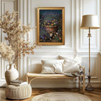 Gold Vintage Framed Antique Books Wall Art, Still Life Painting Print - Image 6