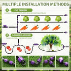 Tondiamo 1000' 5/8 Inch Drip Tape Irrigation Tubing Kit 8 Mil 6" Spacing Garden Hose Watering Tube Line Automatic Equipment for Garden Irrigation System Farms, Landscape, Lawn - Image 4