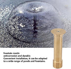 G3/4in 10.4CM Garden Water Hose Nozzle, Adjustable Mushroom Fountain Spout, Brass Bell Fountain Accessories for Garden, Pond - Image 3