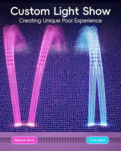 Height Upgrade Pool Fountain with Lights for Above Ground/Inground Pools - Image 5