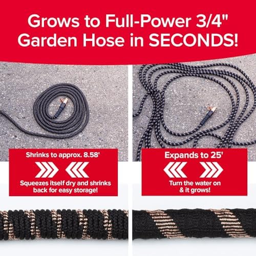 Pocket Hose Copper Bullet 25 FT Expandable Garden Hose, 2-Pack with Nozzles - Image 2