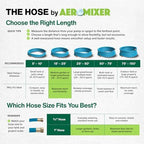 Aeromixer THE HOSE 1 Inch Garden Hose 15 Ft w/Adapter Set for 3/4 Spigots - Image 6