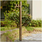 Outdoor Faucet Water Column, Floor Freestanding Garden Watering Fountain Hydrant Landscape Decor Taps, Freeze Proof Outdoor Water Spigot Irrigation Post, Water Hose Holders Water Dispenser, 13×86cm by Unknown