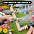 4 Way Garden Hose Splitter, 3/4" GHT Outdoor Water Spigot Splitter - Image 6