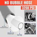 YAMATIC Flexible Pressure Washer Hose 100 FT 1/4", M22-14mm Females - Image 4