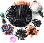 Home Garden Adjustable Automatic Drip Irrigation Misting Spraying Kit with Water Timer Vegetable Flowers Watering Equipment(15m kit) - Image 5