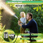 5 Sets 3/4 GHT Stainless Steel Garden Hose Quick Connect Fittings Set - Image 2