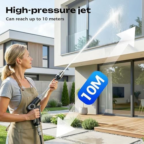 High Pressure Washer Wand,360°Rotating Hydro Jet Power Washer Nozzle,Durable Stainless Steel Garden Hose Attachment for Car Washing,Window Cleaning Plant Watering,3 Spray Modes - Image 6