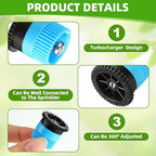 Honoson 60 Pcs Sprinkler Heads Replacement, 4/6/8/10/12/15/17 Van, Colorful - Image 5