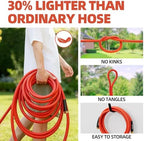 5/8" Hot/Cold Short Leader Garden Water Hose+3/4 Inch Solid Brass Garden Hose Adapter - Image 5