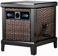 150FT Wicker Rattan Garden Hose Reel Hideaway Storage Deck Box, Metal Frame by Unknown