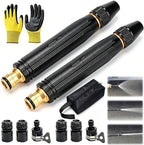 2026 Professional Jet Sweeper Nozzle, Heavy Duty Adjustable Twist Hose Nozzle Jet Sweeper Nozzle, Home High Pressure Car Wash Water Gun for Garden Hose, Watering, Lawn, Car (2PCS) by Unknown