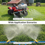 6 Nozzle ATV Sprayer Boom Wand Kit, 122 Inch Foldable Spray Boom, Stainless Steel, Adjustable Spray Pattern with 2 Hooks for ATV UTV Farm - Image 6