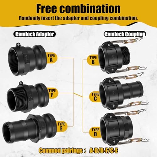 Pelopy 6 Pcs 2 Inch Black Cam Lock Fittings Kit - Image 4