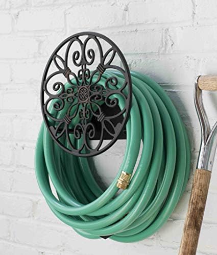 Liberty Garden Products 670 Wall Mounted Decorative Hose Butler, Holds 125-Feet of , Black - Image 3
