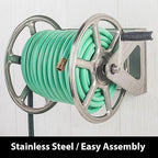 Liberty Garden Products 709-S2 Hose Reel, Stainless Steel - Image 3