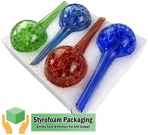 5 STAR SUPER DEALS Aqua Plant Watering Globes - Automatic Watering Ball Bulbs - Self Watering Plant Glass Bulbs System (16, Small) - Image 3