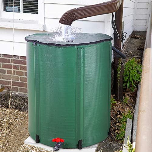 Bonnlo 66 Gallon Portable Rain Barrel, Collapsible Water Storage Tank, Water Collector Rainwater Water Storage Container with Filter Spigot Overflow Kit - Image 7