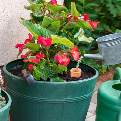 2 pcs Large 10x5in Ollas Terracotta Watering Pots Self Watering Planter Insert 1.8L Terra Cotta Clay Watering Spikes Automatic Plant Watering Devices for Outdoor & Indoor Plants Self-irrigate - Image 4